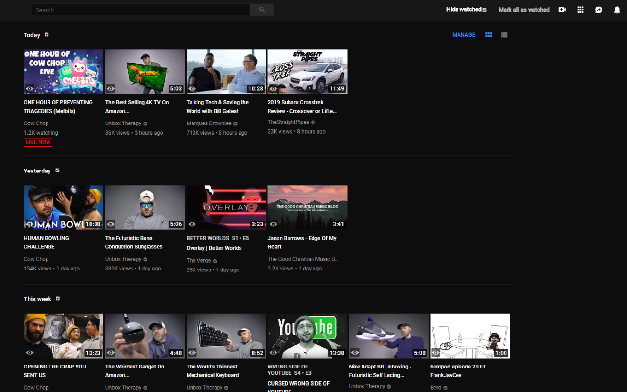 Better Subscriptions for YouTube™截图1