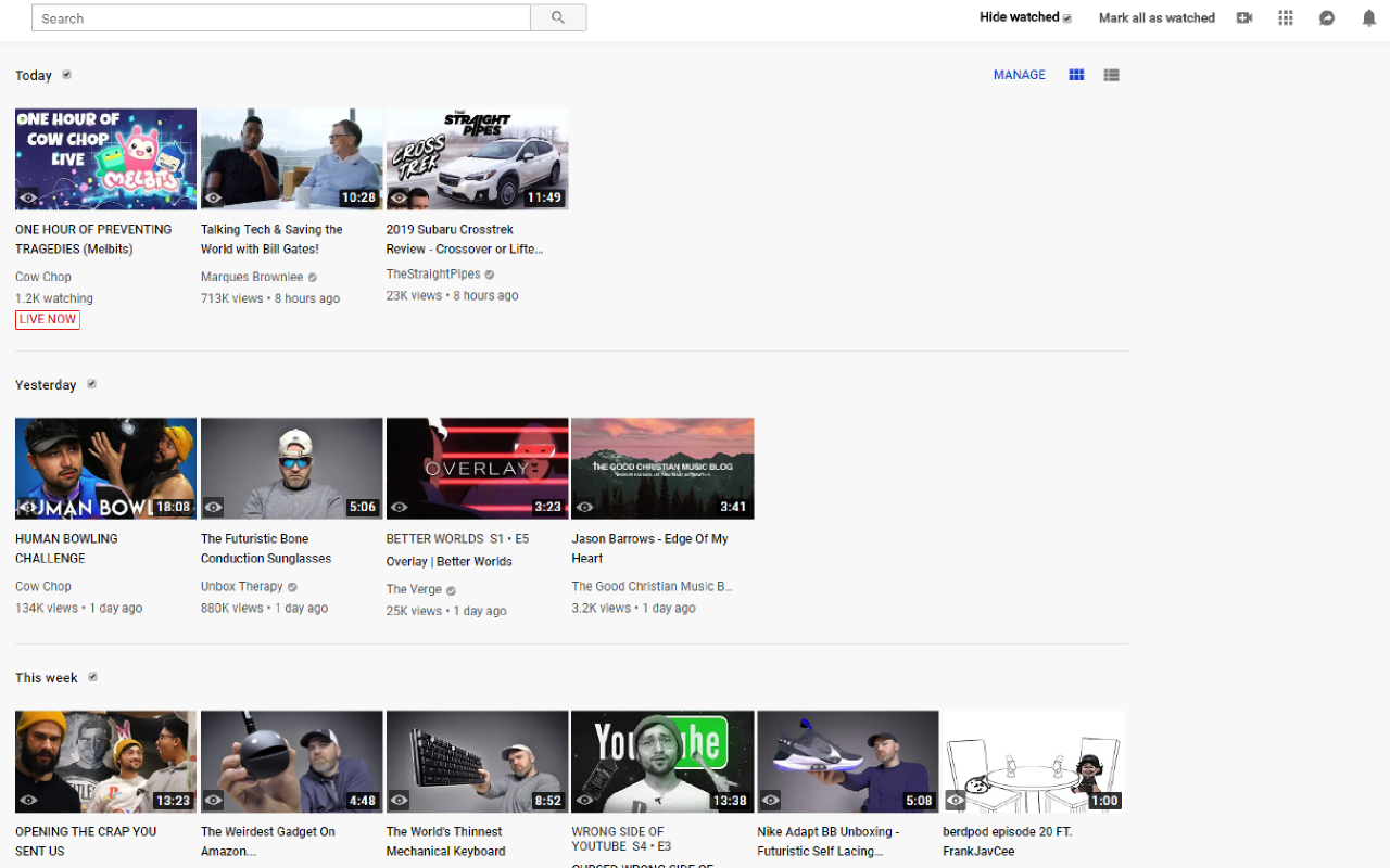 Better Subscriptions for YouTube™截图3