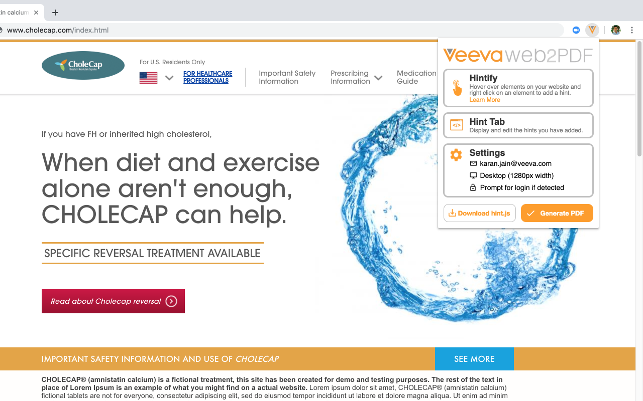 Veeva Web2PDF截图3