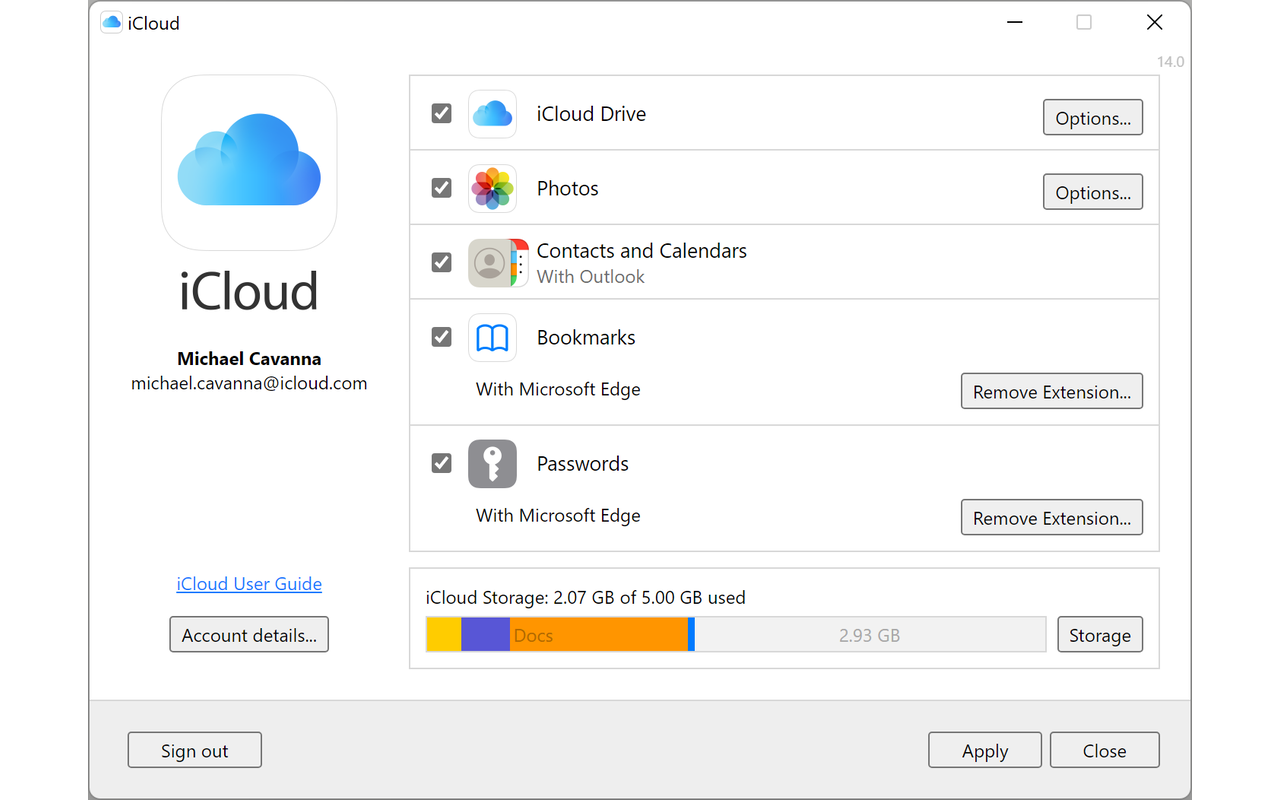iCloud 书签截图1