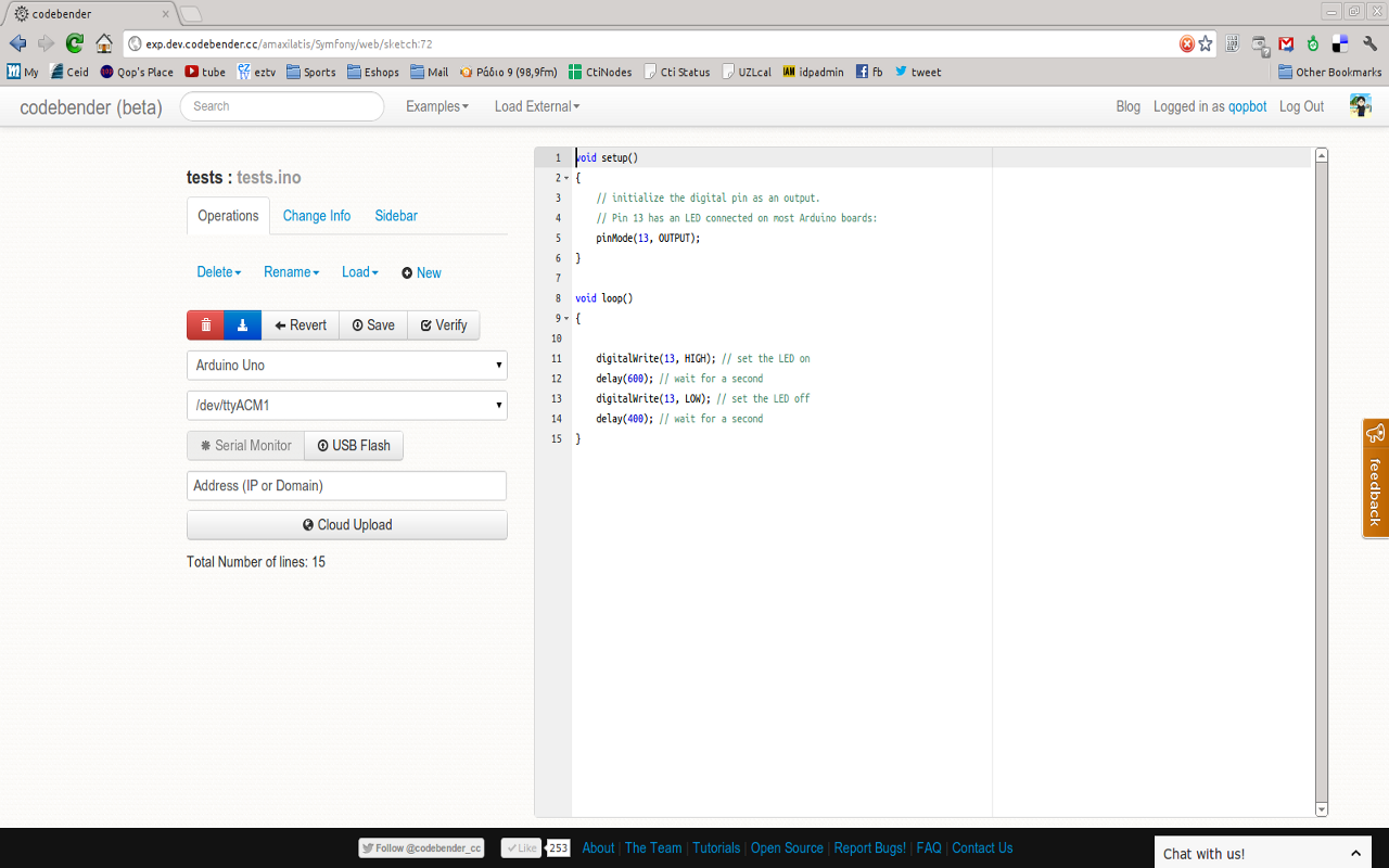 Codebender.cc Extension截图2