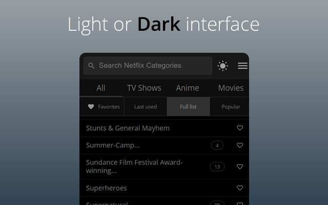 All Netflix Categories截图1