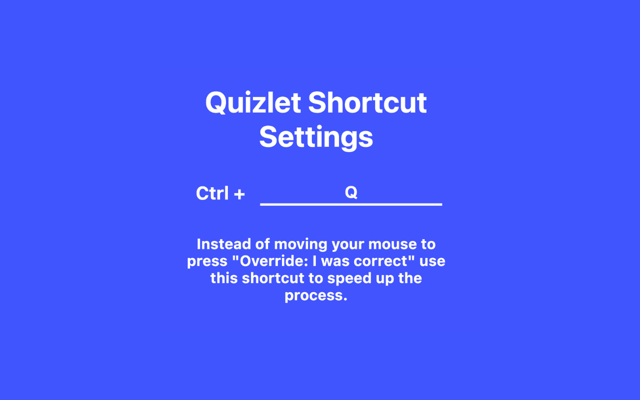 Quizlet Shortcuts截图1