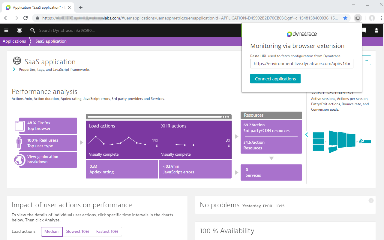 Dynatrace Real User Monitoring截图2