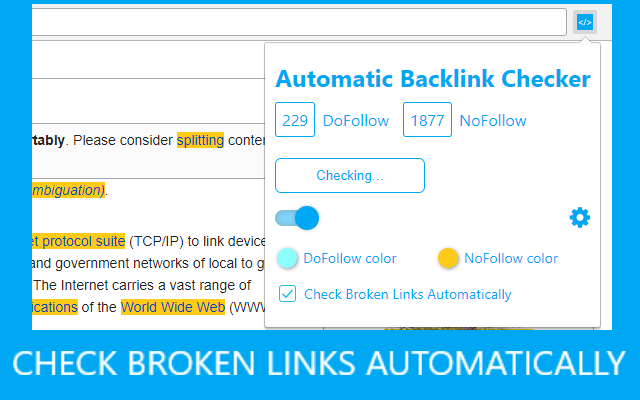 Automatic Backlink Checker截图1
