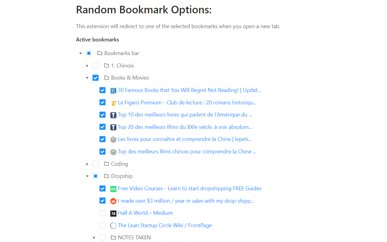 Random Bookmark V3截图1