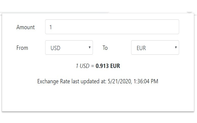 Currency Converter for Google Chrome™截图1