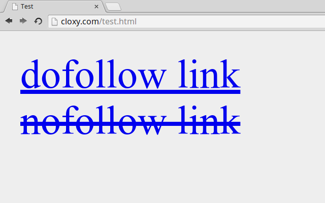 Strike Out Nofollow Links截图1