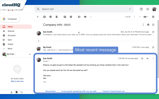 Conversation Thread Reversal for Gmail™ by cloudHQ截图4