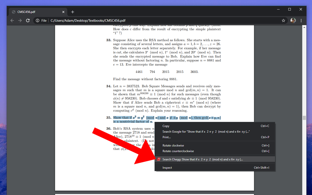 Chegg Search截图1