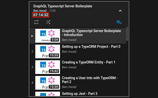 Youtube Playlist Duration Calculator截图1