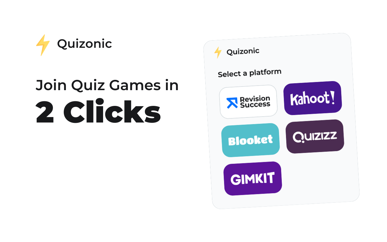 Quizonic - Join Quiz Games In 2 Clicks截图1