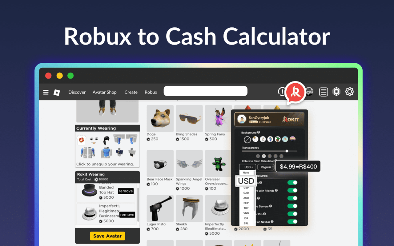 RoKit - Roblox WebKit. Best Roblox Enhancer截图2