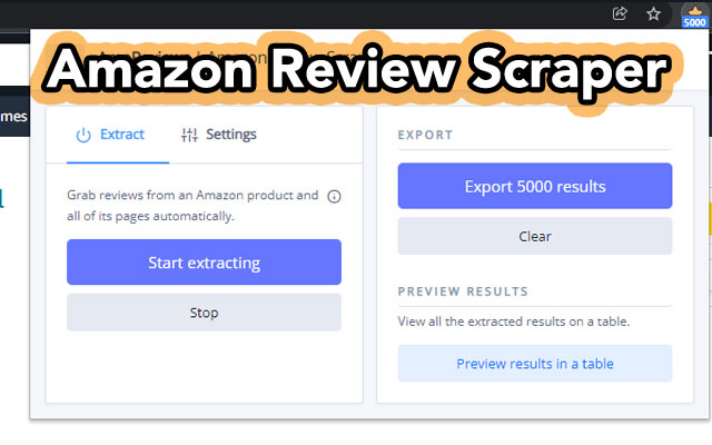 Amazon Review Scraper - Export to CSV截图2
