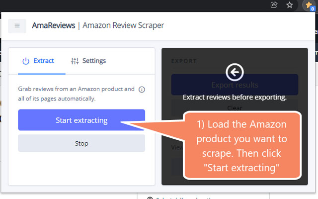 Amazon Review Scraper - Export to CSV截图3