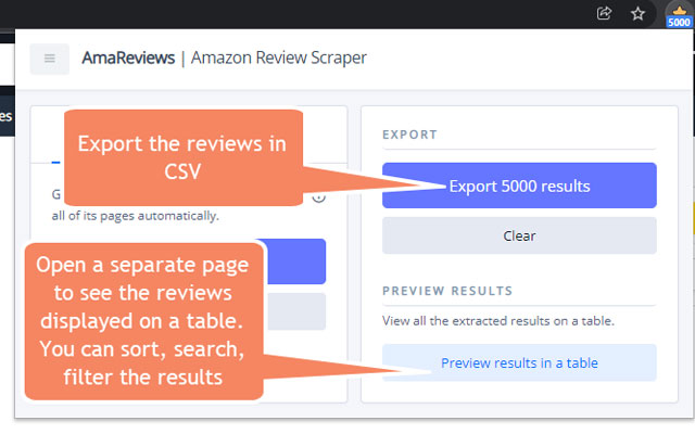 Amazon Review Scraper - Export to CSV截图4