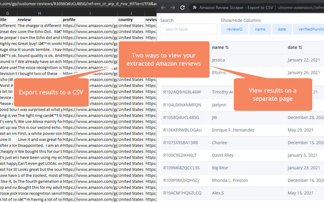Amazon Review Scraper - Export to CSV截图5