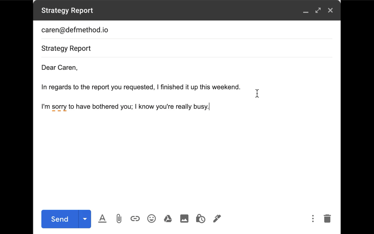 Just Not Sorry -- the Chrome extension截图1