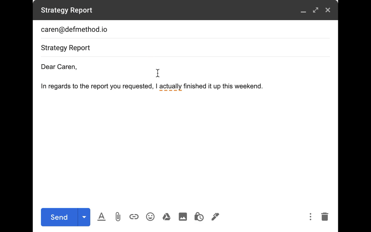 Just Not Sorry -- the Chrome extension截图3