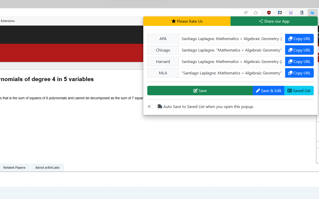 Citation Generator for Google Docs™️截图1