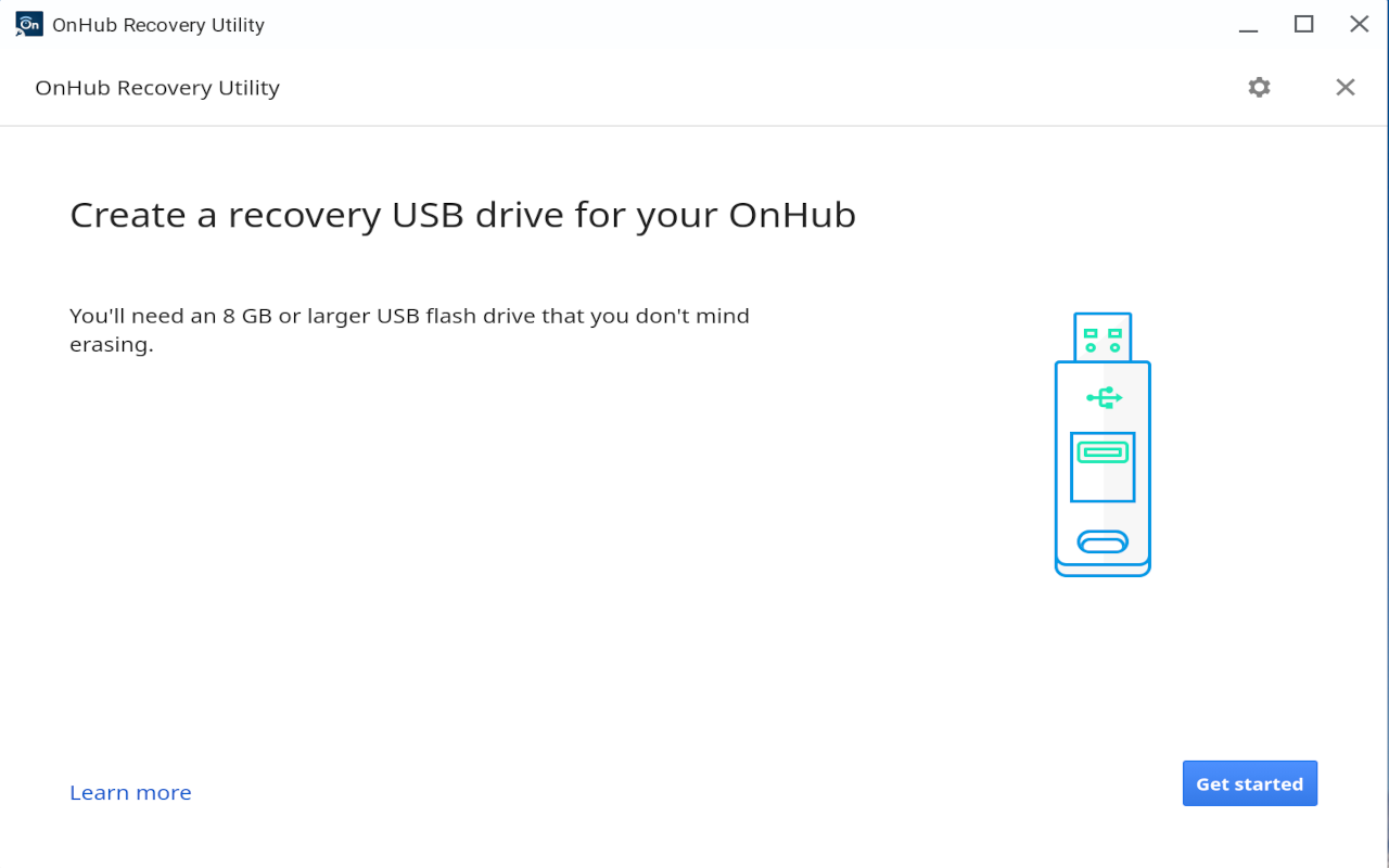 OnHub 恢复工具截图1