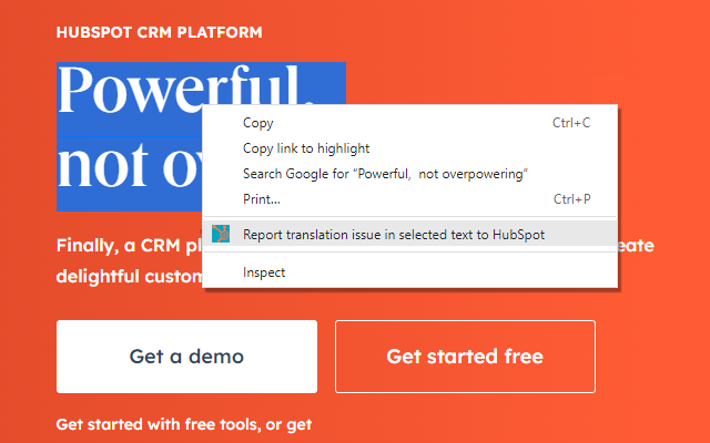 HubSpot Copy & Translation Bug Reporting截图1