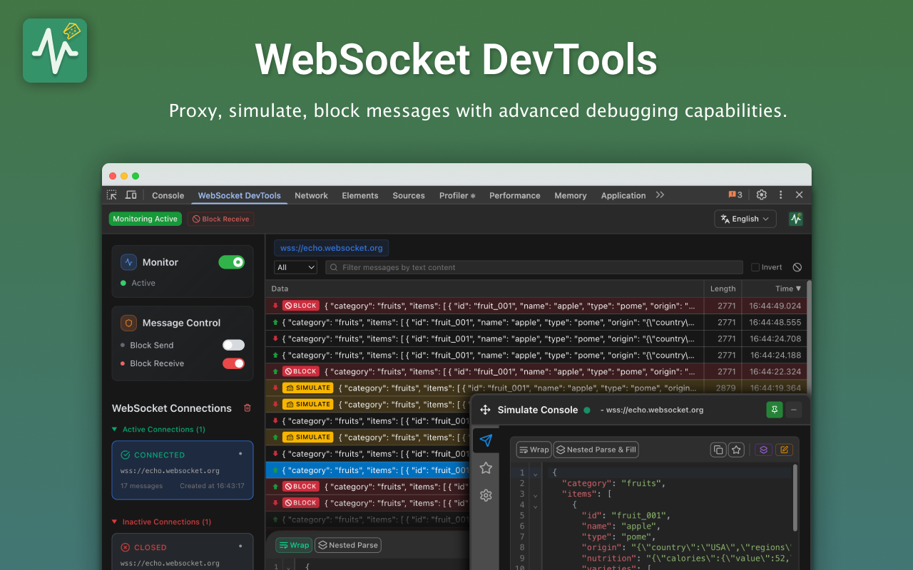 WebSocket DevTools截图2