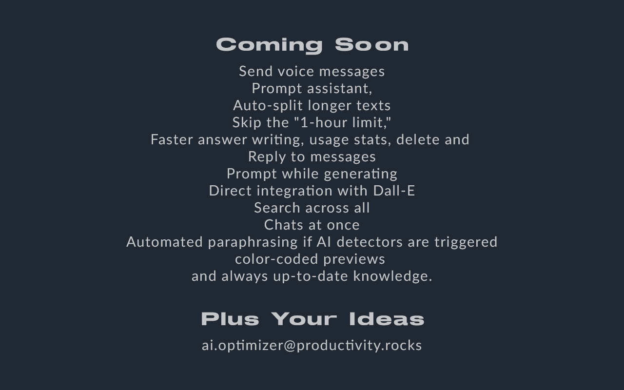 ChatGPT Optimizer - Boost Your AI Workflow截图2