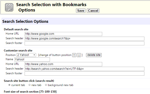Search Selection with Bookmarks截图2