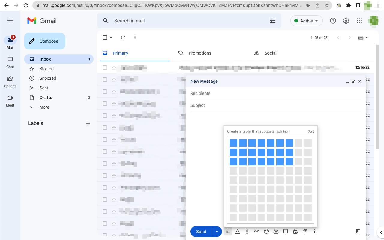 Quick Table for Gmail截图1