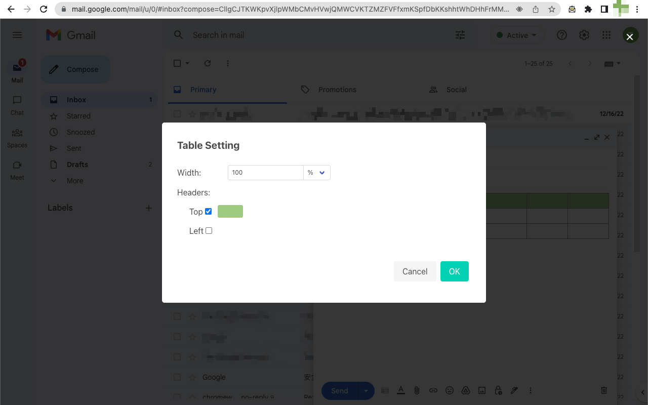 Quick Table for Gmail截图2