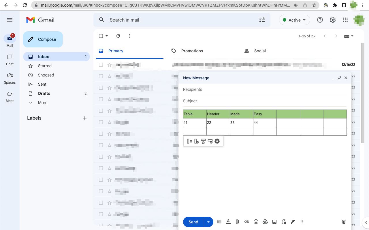 Quick Table for Gmail截图3