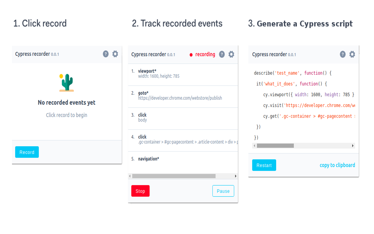 Cypress Scenario Recorder截图1