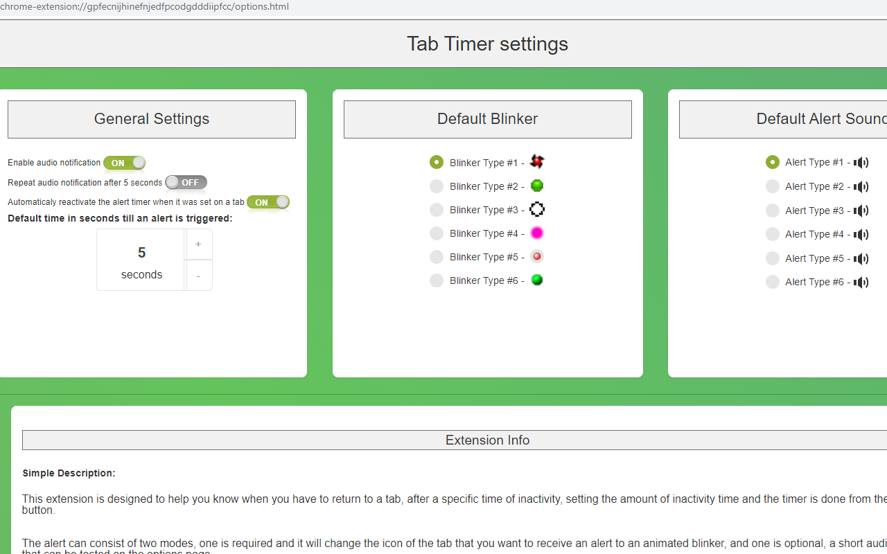 Browser timer alert截图1