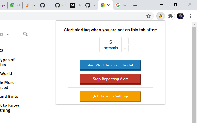 Browser timer alert截图3