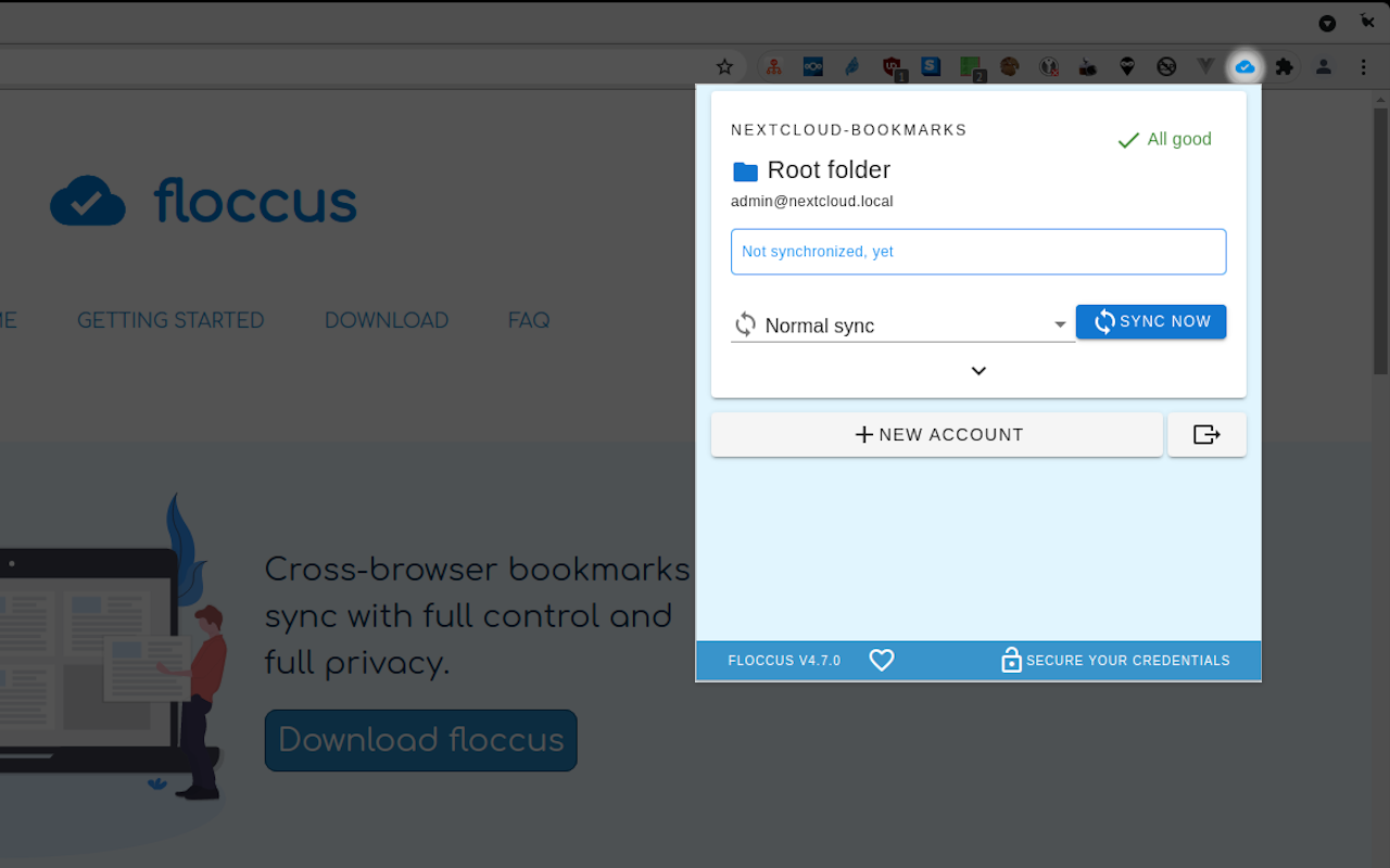 floccus bookmarks sync截图3
