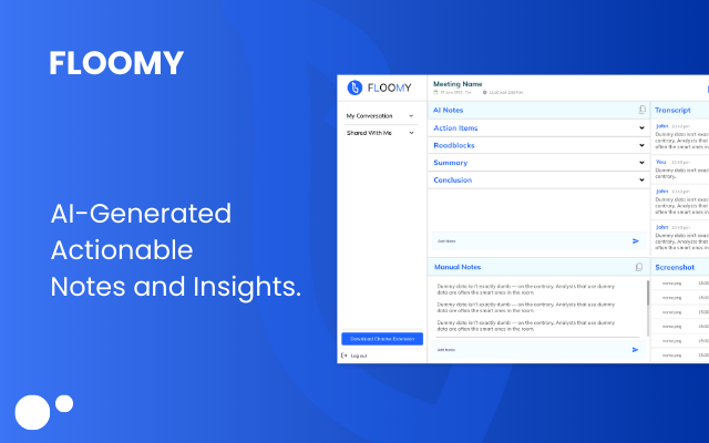 Floomy : Save time with Meeting Minutes (MOM)截图1