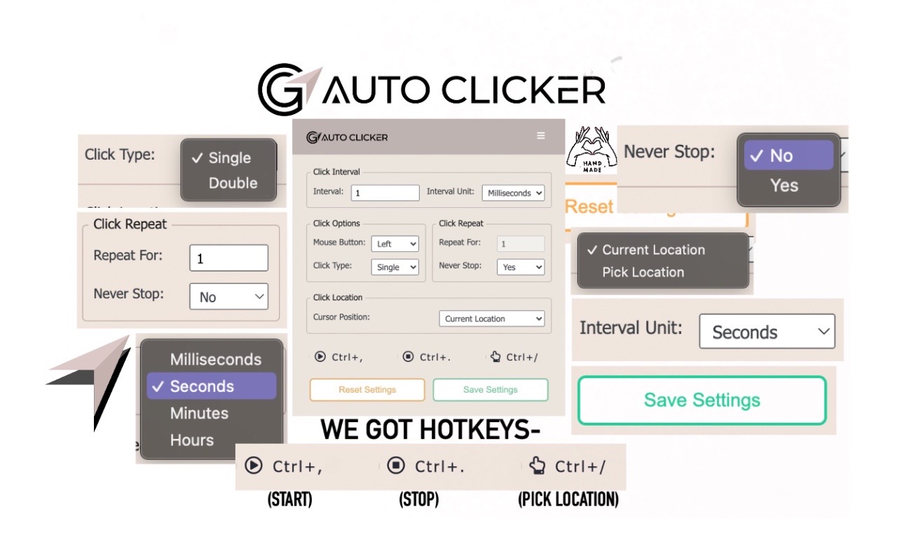 GG Auto Clicker 1.2截图1