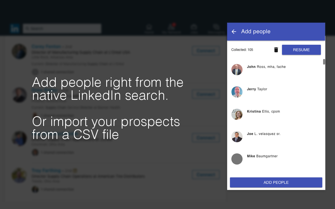 InTouch: LinkedIn auto connections & messages截图1