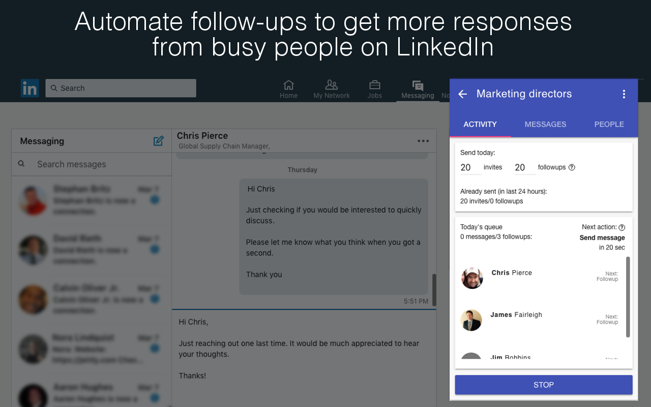 InTouch: LinkedIn auto connections & messages截图4