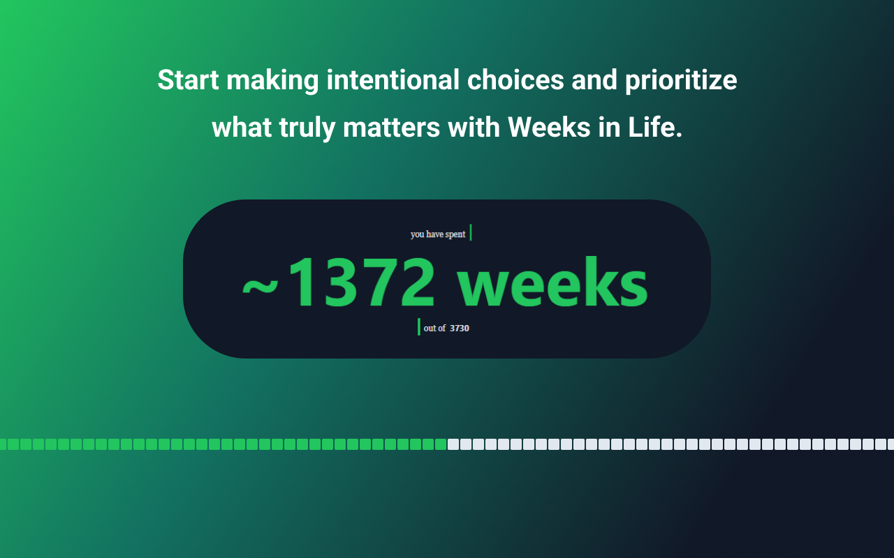 Weeks in a life截图3