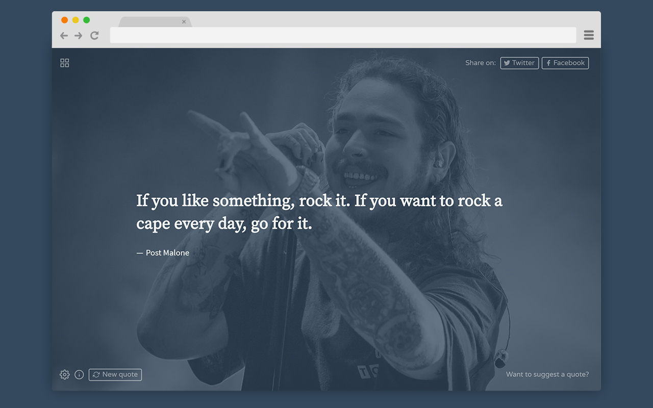 Quotes New Tab截图1