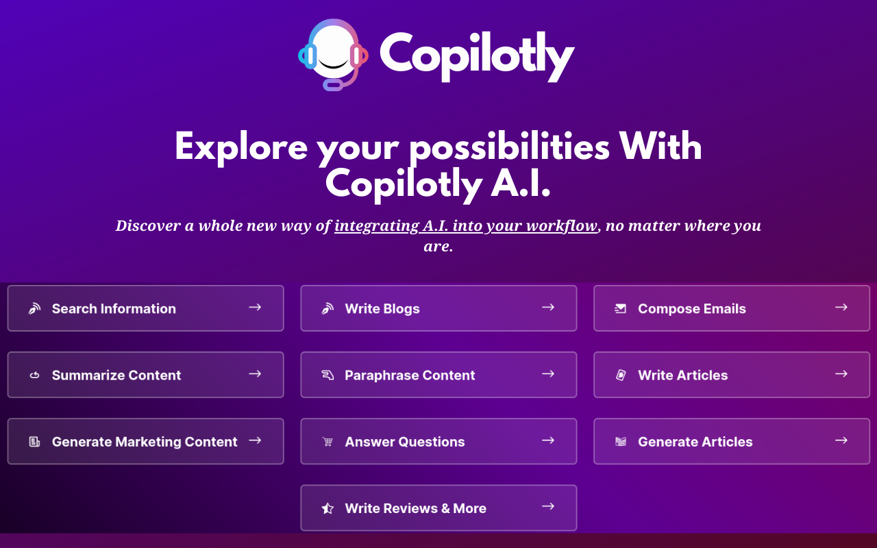 Copilotly: Your Personal AI Copilot截图1