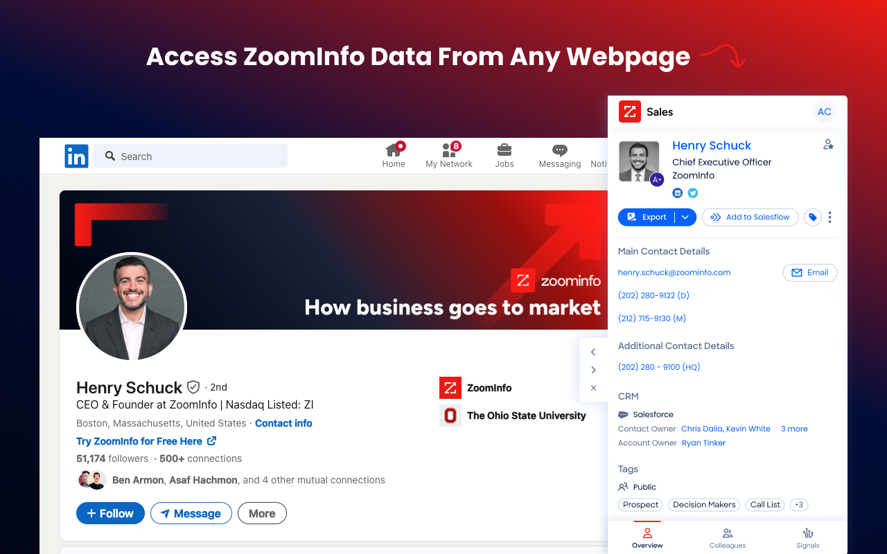 ZoomInfo Chrome Extension截图3