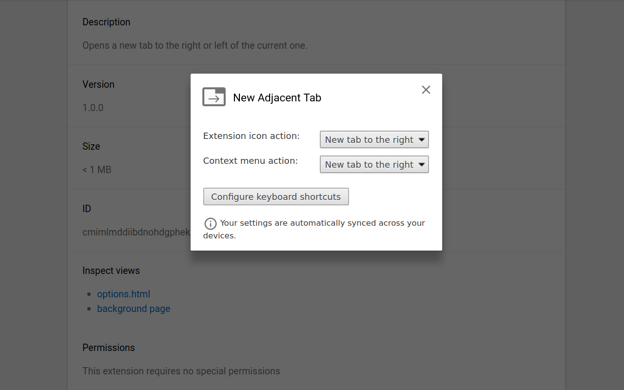 New Adjacent Tab截图3