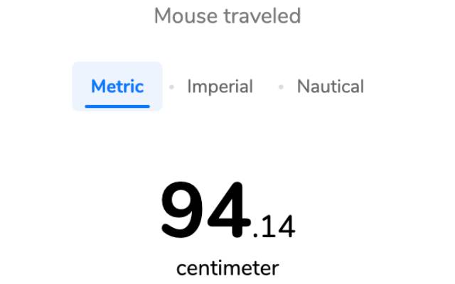 Cursor Traveler: mouse move counter截图2