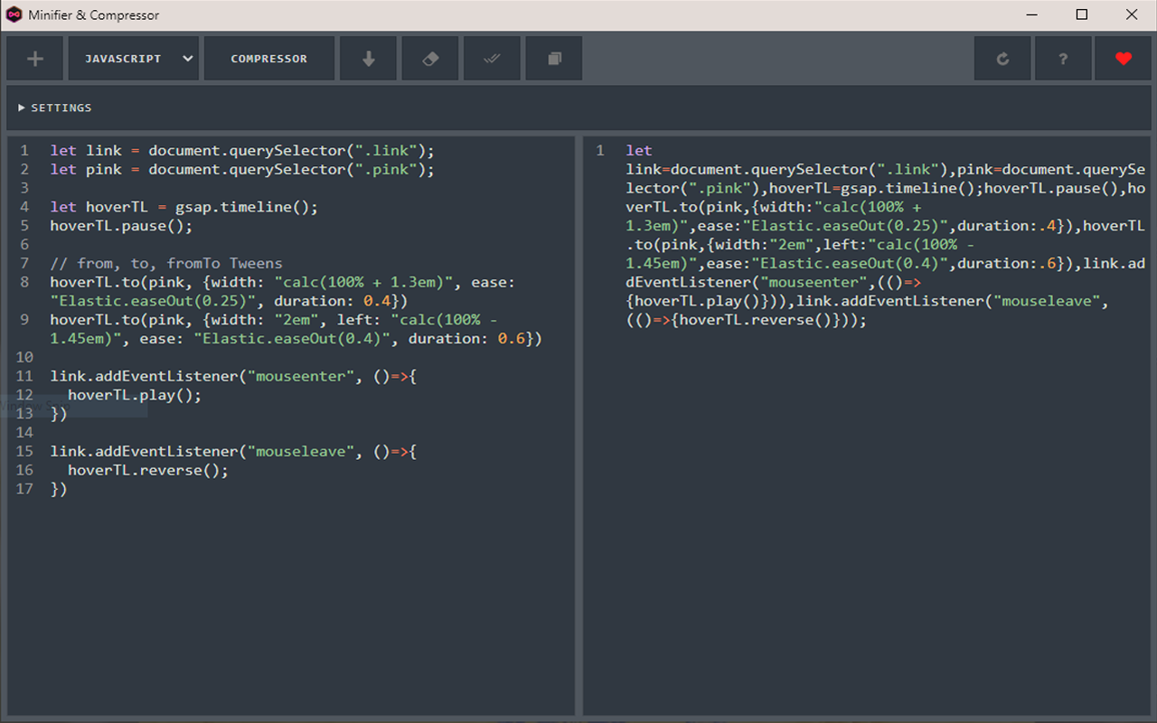 HTML,CSS,JS Minifier & Compressor截图1