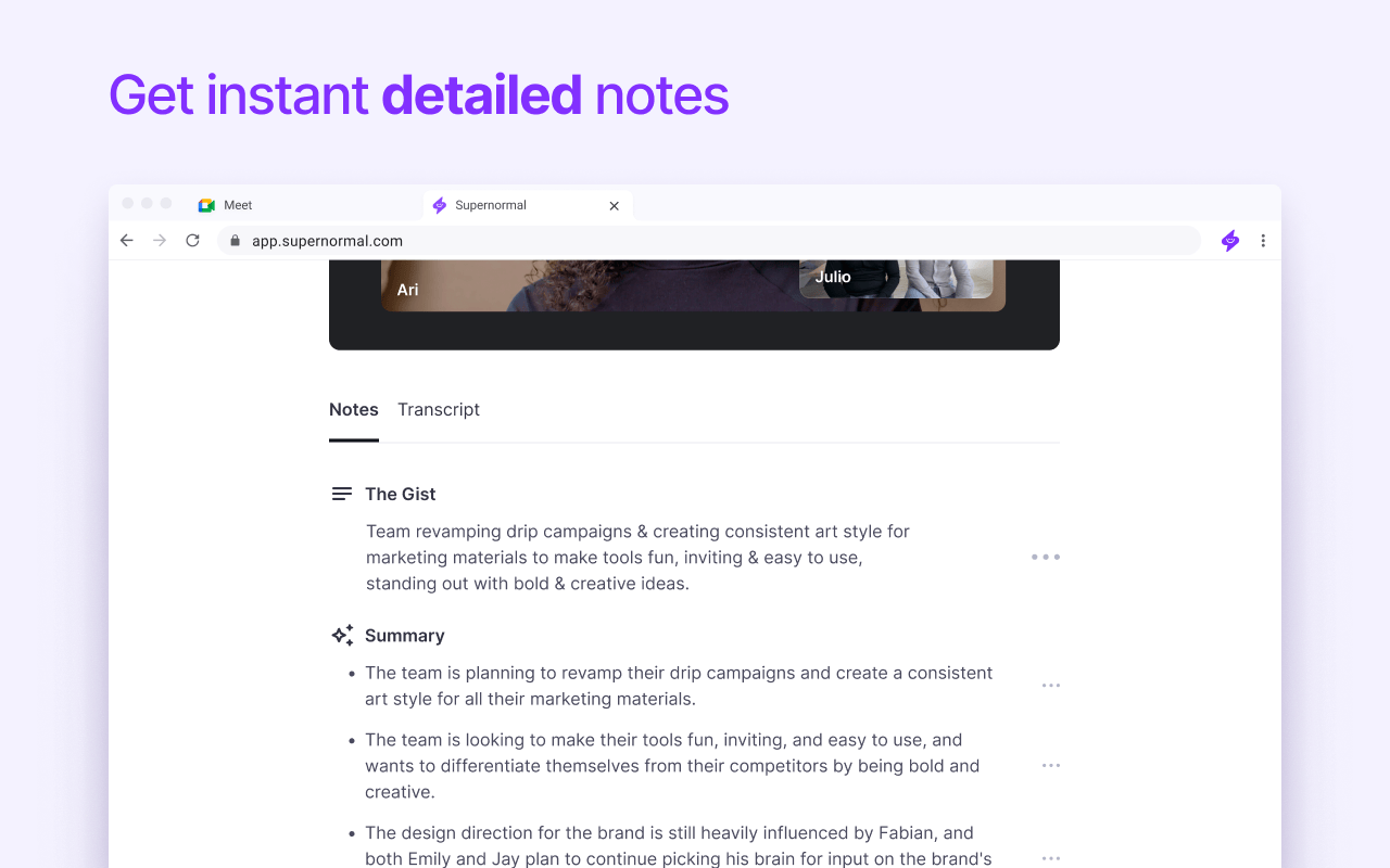 Supernormal: AI Meeting Notes截图4