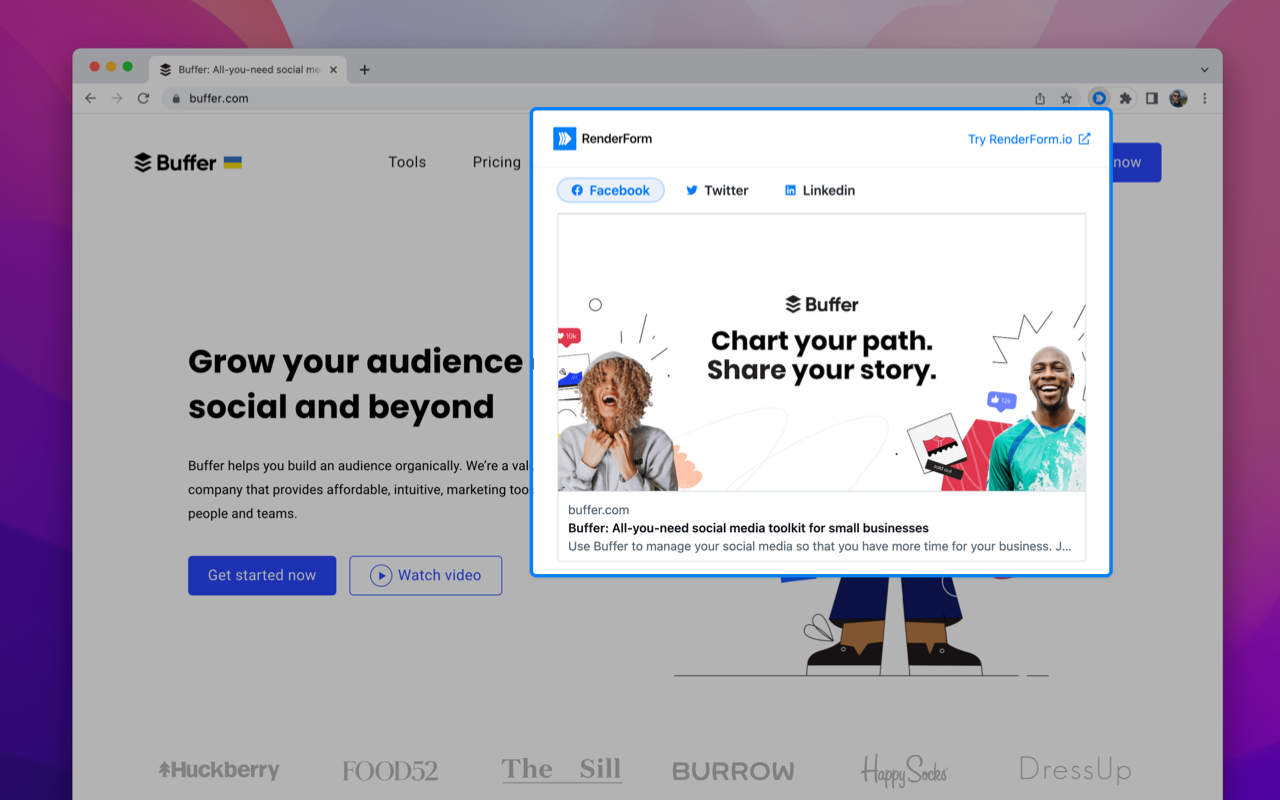 RenderForm: Social Link Previewer截图2