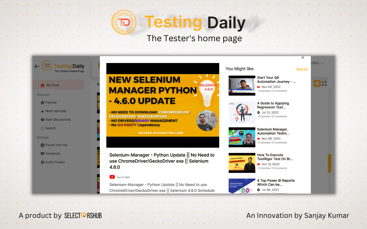 Testing Daily | The Tester's Home Page截图2